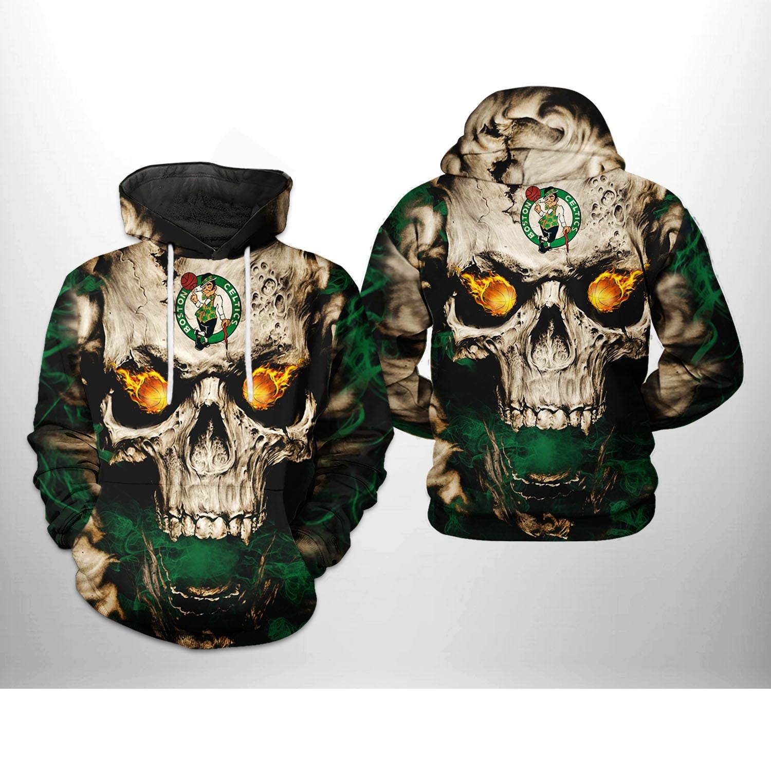 Boston Celtics Skull Hoodie